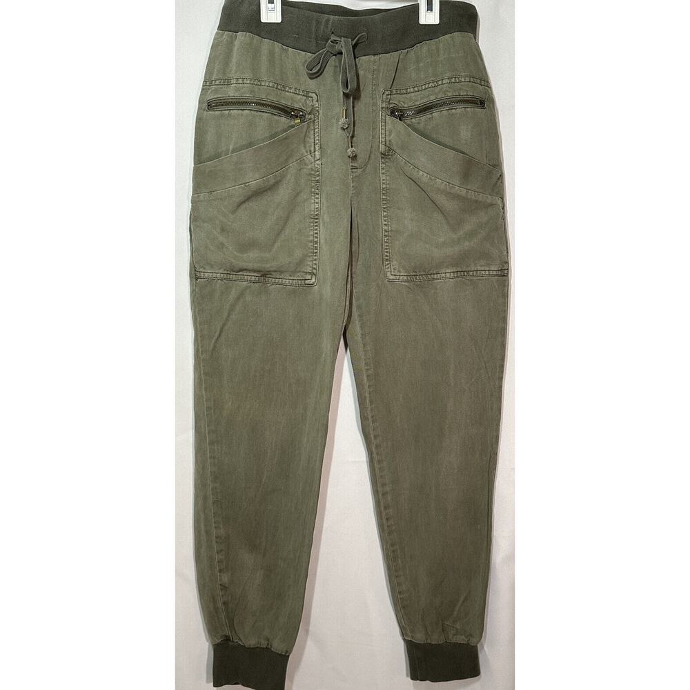 Young Fabulous & Broke High Waist Utility Jogger Pants Olive Green Medium